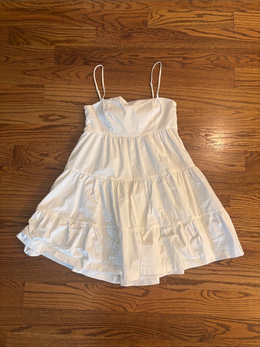cinq a sept White Tiered Mini Sundress